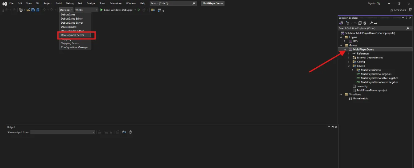 Building the Development Server configuration