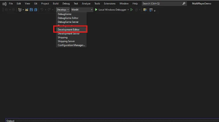 Building the Development Editor configuration