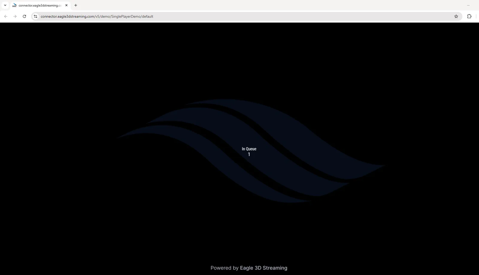 The interface shown while waiting for a machine