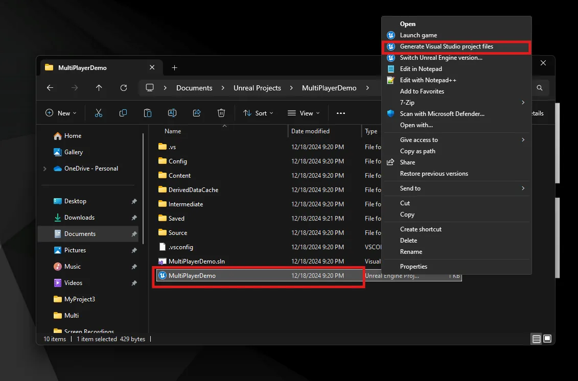 Generating Visual Studio project files